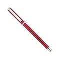 Professional red metal ballpoint pen with silver accents for business signing - Silver Hook / Burgundy