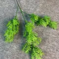 Close-up of lush artificial green foliage spray for French Monet style wedding decor - 3-Prong Pine / Green