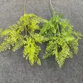Detailed view of two shades of artificial fern leaves for wedding decoration - Green Plant 09