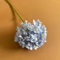Große künstliche Hortensie, einzelner Stiel, blau, für Hochzeit und Heimdekoration. - Hellblau