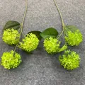Artificial lime green hydrangea stems for forest style wedding floral arrangements - Hydrangea Head Style / 100cm / Green Plant 18 (Lime Green)