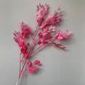 Detailed macro view of vibrant magenta artificial banyan leaves for wedding decorations. - Rose Pink