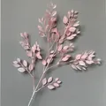 Close-up of elegant pink artificial banyan leaves for wedding and event decoration - Light Pink