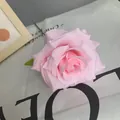 Einzelne künstliche rosa Rose aus Seide für elegante Hochzeits- und Heimdekoration - Rosa