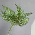 Realistic artificial fern leaves for floral arrangement and wall decoration - Gray