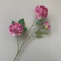 Künstliche 3-köpfige Ranunkel in kräftigem Magenta für Hochzeit und Heimdekoration - Dunkellila