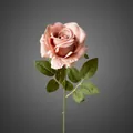 Elegante künstliche Rose in Altrosa für Hochzeits- und Wohndekoration im Innenbereich - Hellkaffee