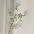 Rama de flores silvestres artificiales azul claro para decorar el hogar y bodas - Azul