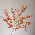 Fiori di gelsomino artificiali arancioni a ramo lungo per eleganti nozze rurali - Arancione