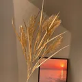 Détail élégant d'une branche de blé doré pour les décorations de fête du Nouvel An - Forme d'Épi de Blé Doré (Style 25)