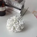 Ortensia bianca artificiale realistica a stelo singolo per decorazione casa e matrimonio - Bianco