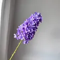 Purple artificial pagoda hydrangea flower branch for elegant home and wedding decor - Deep purple