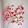 Fleur de Murraya paniculata à longues branches magenta pour décoration de mariage - Rose rouge