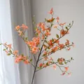 Branche de fausses fleurs d'oranger rose-orange élégante pour décor de mariage rustique - Orange Clair
