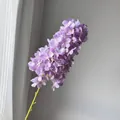 Single stem purple artificial pagoda hydrangea flower for wedding decoration - Purple