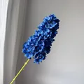 Realistic single stem blue pagoda hydrangea artificial flower for wedding floral decor - Sapphire Blue