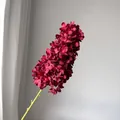 High-density burgundy tower hydrangea artificial flower stem for wedding home decor - Red