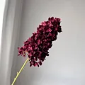 Elegant artificial deep burgundy pagoda hydrangea stem for wedding floral decoration - Burgundy