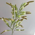 Pianta artificiale con foglie verdi ad ago e spighe marroni per decori nuziali - Lavanda a Stelo Lungo