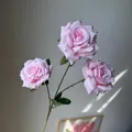 Lifelike pink artificial Freud roses with three flower heads for wedding and home decoration - 3-Head Rose / Pink