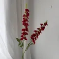 Fleurs de delphinium artificielles rouge foncé à 2 tiges pour décor de mariage - Rouge