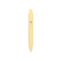 Mini portable yellow pocket gel pen featuring creative holiday themed badge on clip - 0.7mm / Yellow Barrel