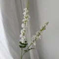 Fleur de delphinium artificielle blanche élégante à 2 tiges pour mariage et déco - Blanc