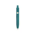 Mini penna gel portatile verde scuro con messaggio di buona fortuna sulla clip - 0.7mm / Verde