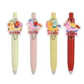 Set of four cute cartoon horse retractable gel pens in pastel colors for Lunar New Year - 4 Pieces Set (1 Of Each) / Bullet Tip