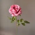Elegante einzelne künstliche Seidenrose in Pink für Hochzeiten und Heimdekoration - Korallenrosa