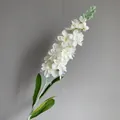 Tallo único de elegante espuela de caballero artificial blanca para decoración hogar - Blanco