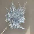 Elegant white and pale blue artificial fern leaf for decorative wedding flower arrangements - Light Blue