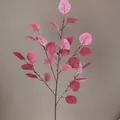 Kunstmatige roze eucalyptus tak met realistische textuur voor huis en bruiloft decoratie - Bordeauxrood