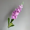 Tallo de flor de jacinto violeta artificial realista con flores para decoración - Púrpura