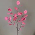 Elegante kunstmatige roze eucalyptus tak voor huisdecoratie en bruiloftsversieringen - Rozerood