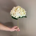 Elegante cremefarbene künstliche Hortensie am Stiel für Hochzeit und Heimdekoration - Champagner