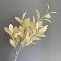 Eleganter künstlicher champagnerfarbener Blattzweig für Hochzeit und Hoteldekoration - Azaleenblätter / 90cm / Champagner