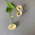 Elegante künstliche Mohnblumen in Champagner für Hochzeits- und Hotelblumendekorationen - Mohnblume / 60CM / Champagner