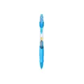 Einziehbarer blauer Gelschreiber mit komfortablem Gummigriff für Büro und Schule - 0.5mm / Blauer Stift Blaue Tinte