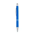 Professional blue metal ballpoint pen featuring a soft stylus tip for touch screens - 1.0mm Black Ink / Sapphire Blue