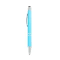 Blue metal click ballpoint pen with stylus tip for touchscreens - 1.0mm Black Ink / Blue