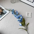 French style blue and white artificial delphinium branch for wedding garden decor - Lily of the Valley