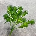 Realistic French Monet style green artificial plant branch for outdoor wedding decor - Small Bunch of Green Grass 2