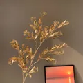 Élégante branche d'eucalyptus artificiel doré pour décoration florale du Nouvel An - Style Eucalyptus (Or N° 49)