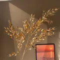 Branche d'avoine artificielle dorée décorative avec finition métallique pour bouquets. - Branche d'épi de blé dorée (79)