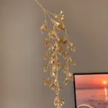 Élégante branche de fleurs artificielles dorées pour la décoration de la maison et du bureau - Style d'Épi de Blé Doré (N° 91)
