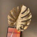 Feuille de Monstera dorée artificielle pour décoration florale festive et élégante - Style de Feuille de Monstera (102)