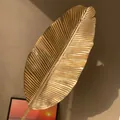 Grande feuille de palmier artificielle décorative au fini doré métallisé pour le Nouvel An - Style de Feuille de Palmier (103)