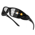 Polarized sports cycling sunglasses with photochromic lenses for outdoor activities - Polarized (Genuine Film Coating) / Black Frame Photochromic Grey