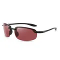 Occhiali da pesca senza montatura ad alte prestazioni con lenti bordeaux polarizzate per visibilità - polarizzato / Lente Rosso Rosa